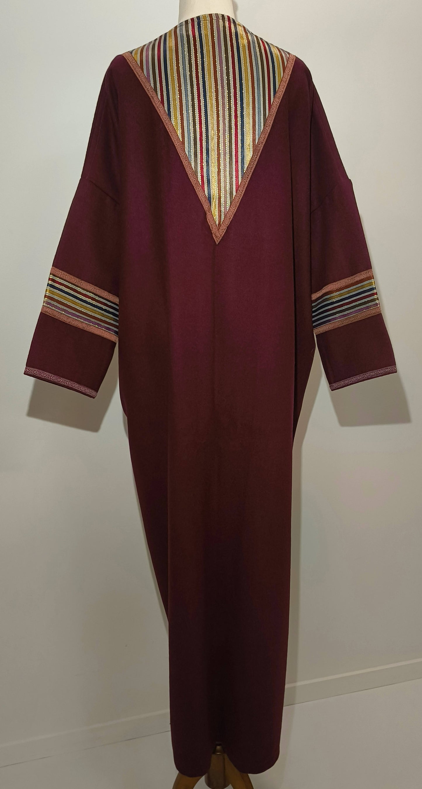 Abaya Coat Burgundy Limited Edition